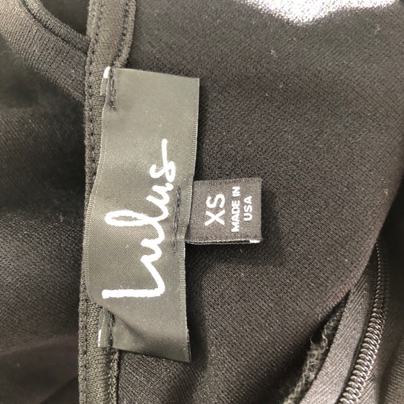 Lulus black vneck cocktail dress - Picture 4 of 4